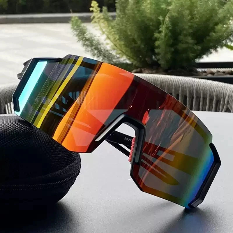 Lunettes de Cyclisme UV400 Homme/Femme – Anti-UV – Sports Outdoor (Randonnée, Escalade, VTT) – Grande Monture Oversized