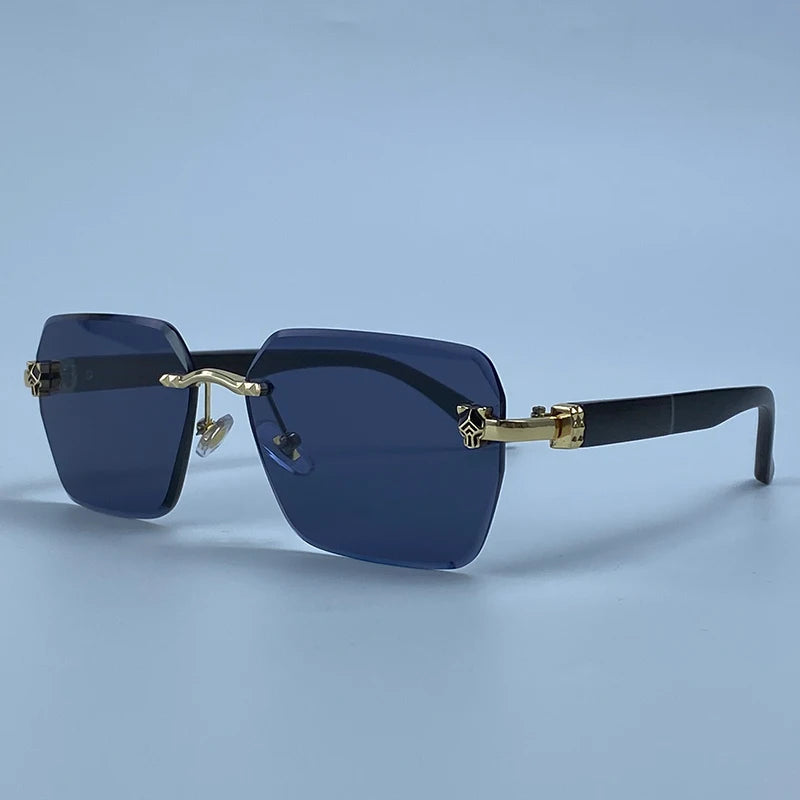 Lunettes Rimless Photochromiques KIM7KIM – Carré Vintage 2026 – Homme – Luxe