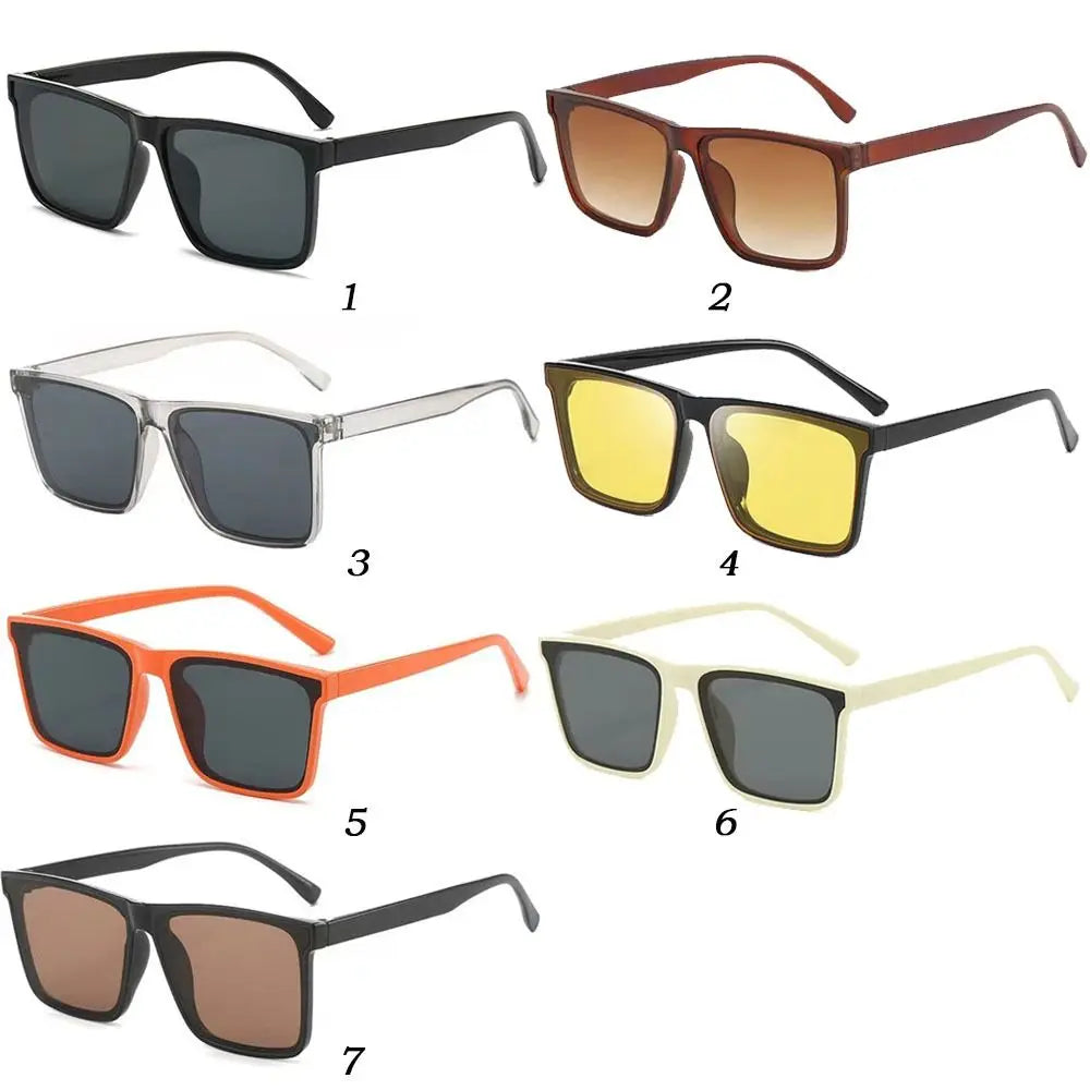 Lunettes de soleil Punk – Carré Simple Street – Été – Conduite – Homme/Femme – 7 couleurs