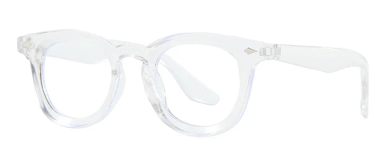 Lunettes de soleil rondes rétro Samjune – Verres Ocean Clear – UV400 – Homme/Femme – Rivets