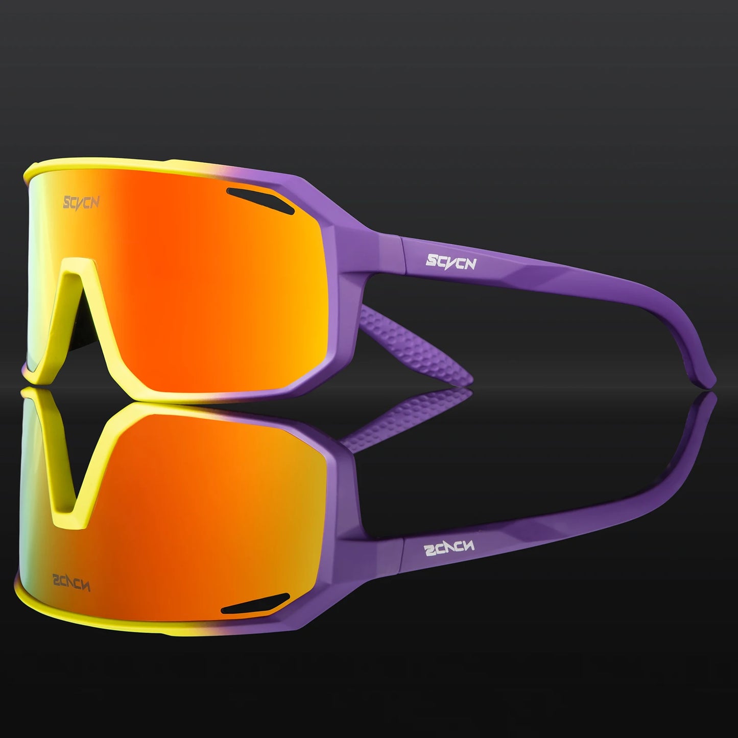 Lunettes de cyclisme SCVCN – Homme/Femme – VTT Route – UV400 – Running Randonnée