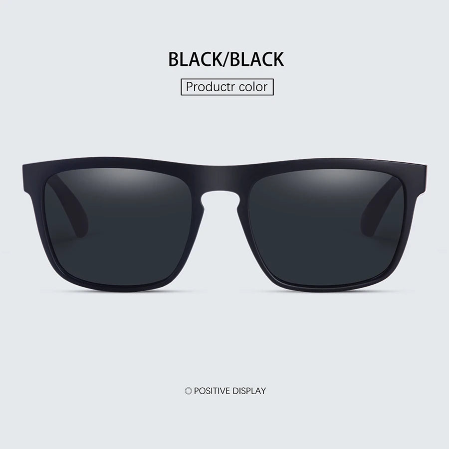 Lunettes de soleil vintage carrées polarisées – Homme/Femme – Rétro – Conduite Pêche UV400 – Ravenisa