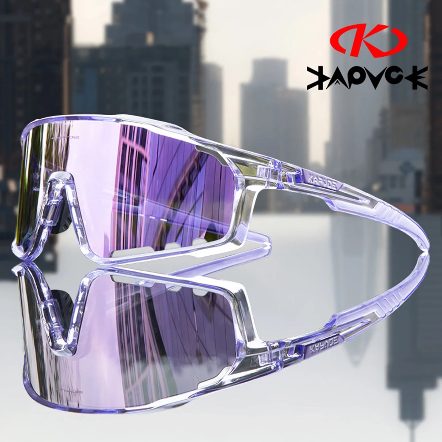 Lunettes de cyclisme polarisées UV400 Homme/Femme – VTT, route, pêche – Kapvoe