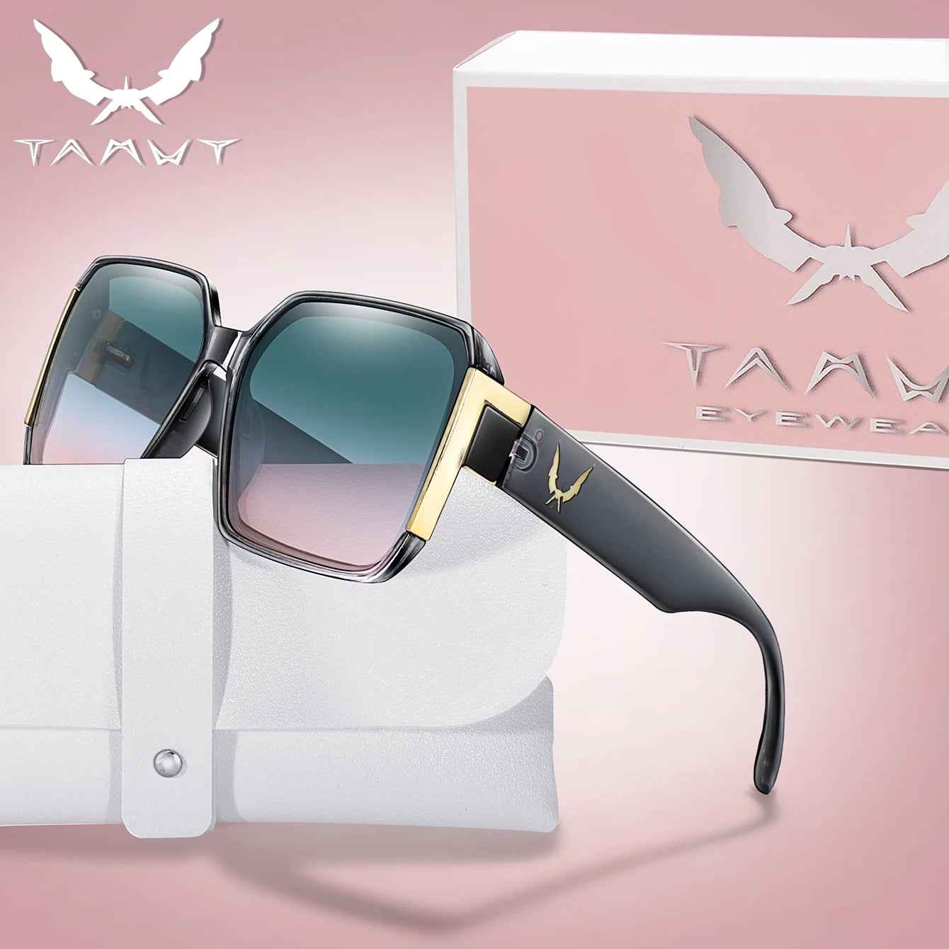 Lunettes de vacances luxe – Carré Street – Homme/Femme – Protection UV – Randonnée Cyclisme Voyage