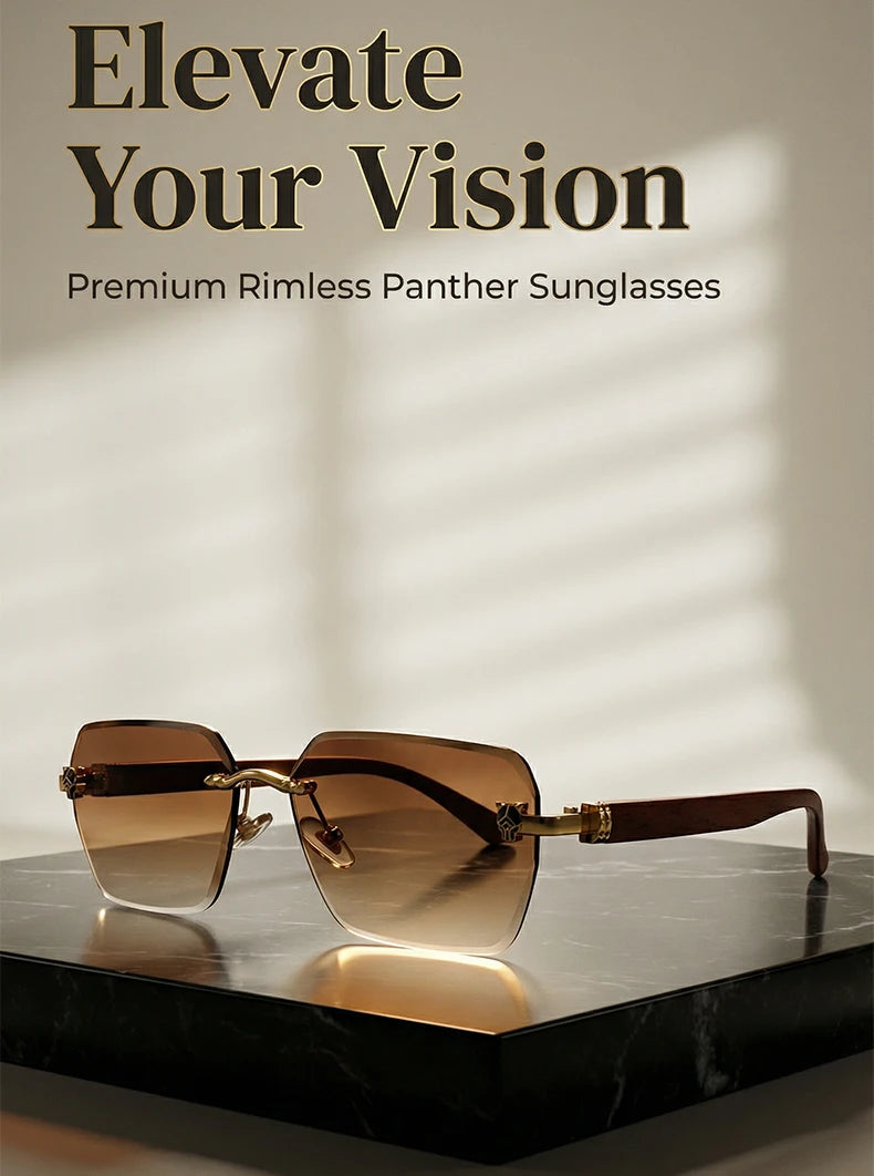 Lunettes Rimless Photochromiques KIM7KIM – Carré Vintage 2026 – Homme – Luxe