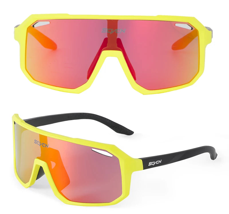 Lunettes de cyclisme SCVCN – Homme/Femme – VTT Route – UV400 – Running Randonnée
