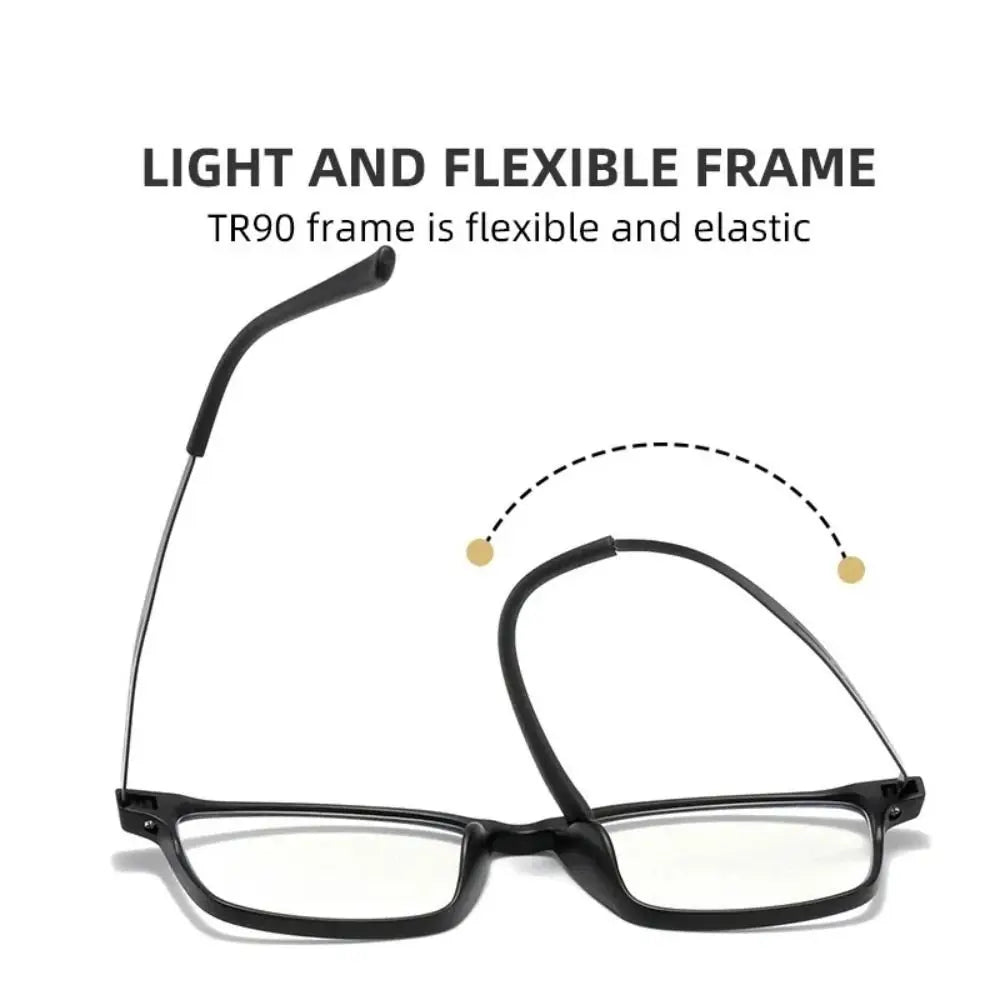 Lunettes de lecture hommem/femme – Titane pur haute qualité – Anti-lumière bleue – Dioptrie +1.0 à +4.0 – KLASSNUM