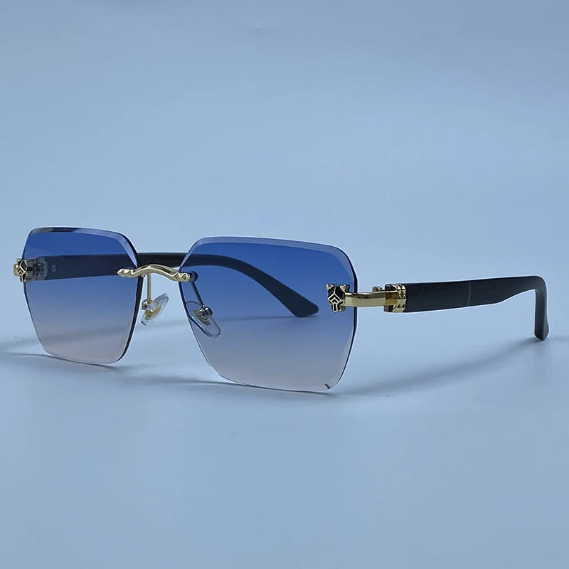 Lunettes Rimless Photochromiques KIM7KIM – Carré Vintage 2026 – Homme – Luxe